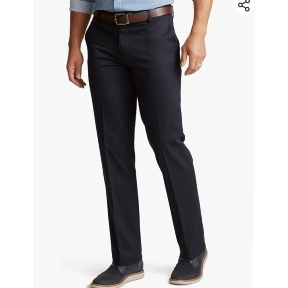 Dockers Flat Front Cotton Chino Straight Leg Dress Work Casual Pants 40X30